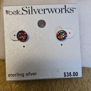 Multicolor Sterling Silver Earrings